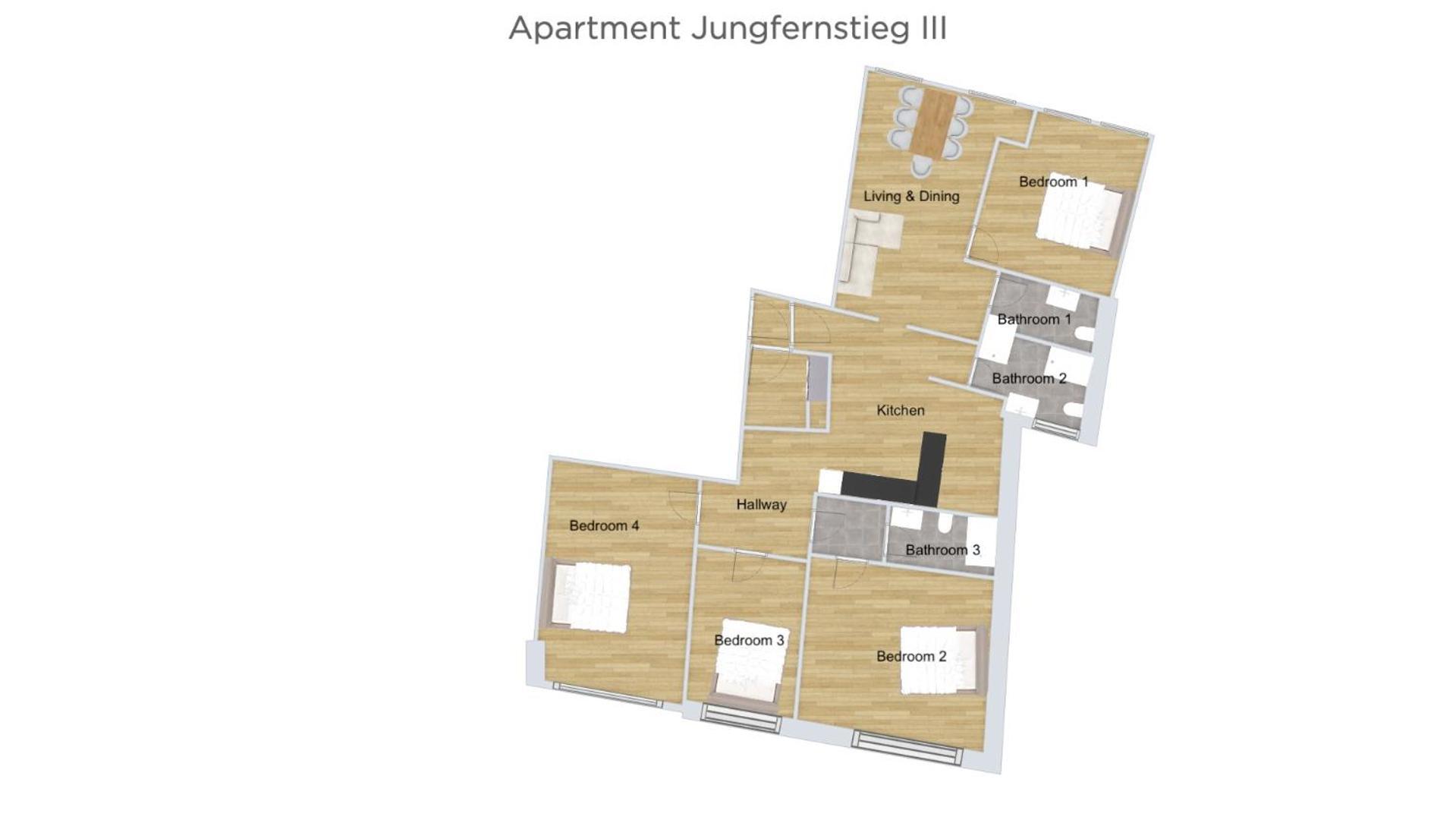 Jungfernstieg Family & Business Apartment *