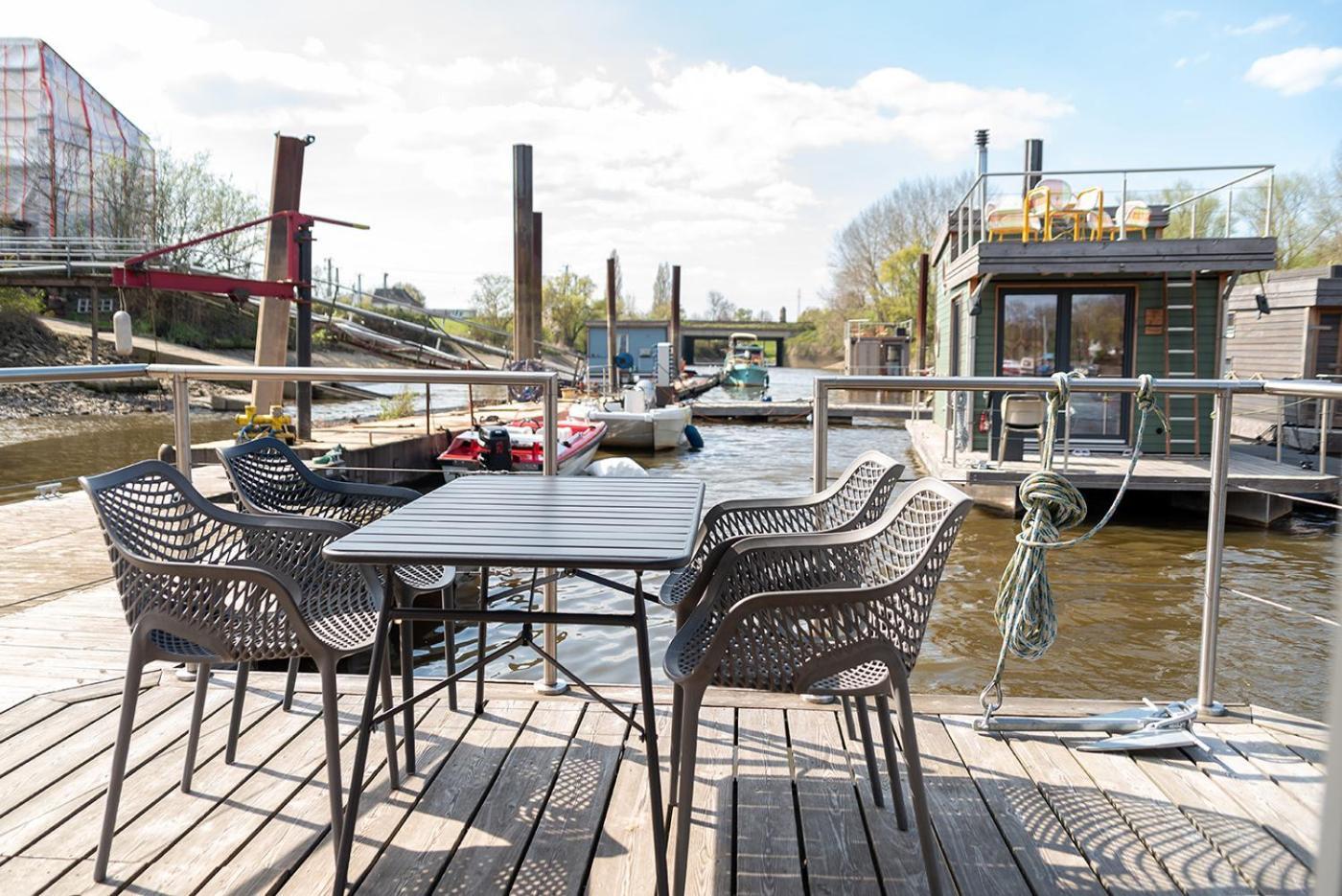 Bådhotel Tolles Tiny-hausboot Marianne Mit Dachterrasse *
