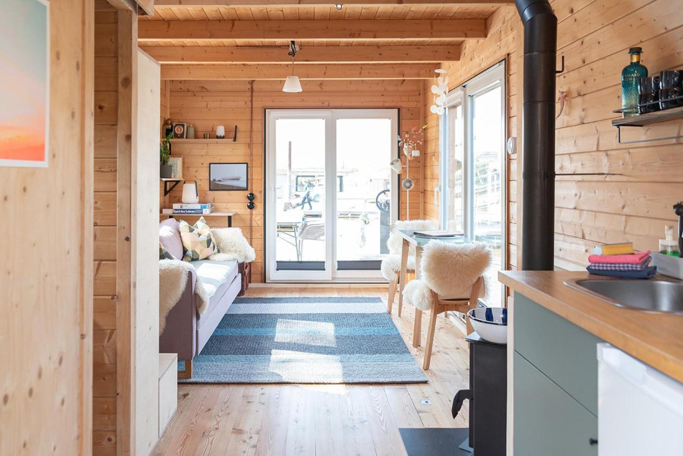 Tolles Tiny-hausboot Marianne Mit Dachterrasse * Hamborg